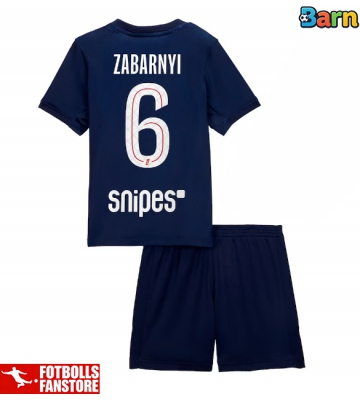 Paris Saint-Germain Illia Zabarnyi #6 Hemmatröja Barn 2025-26 Kortärmad (+ Korta byxor)